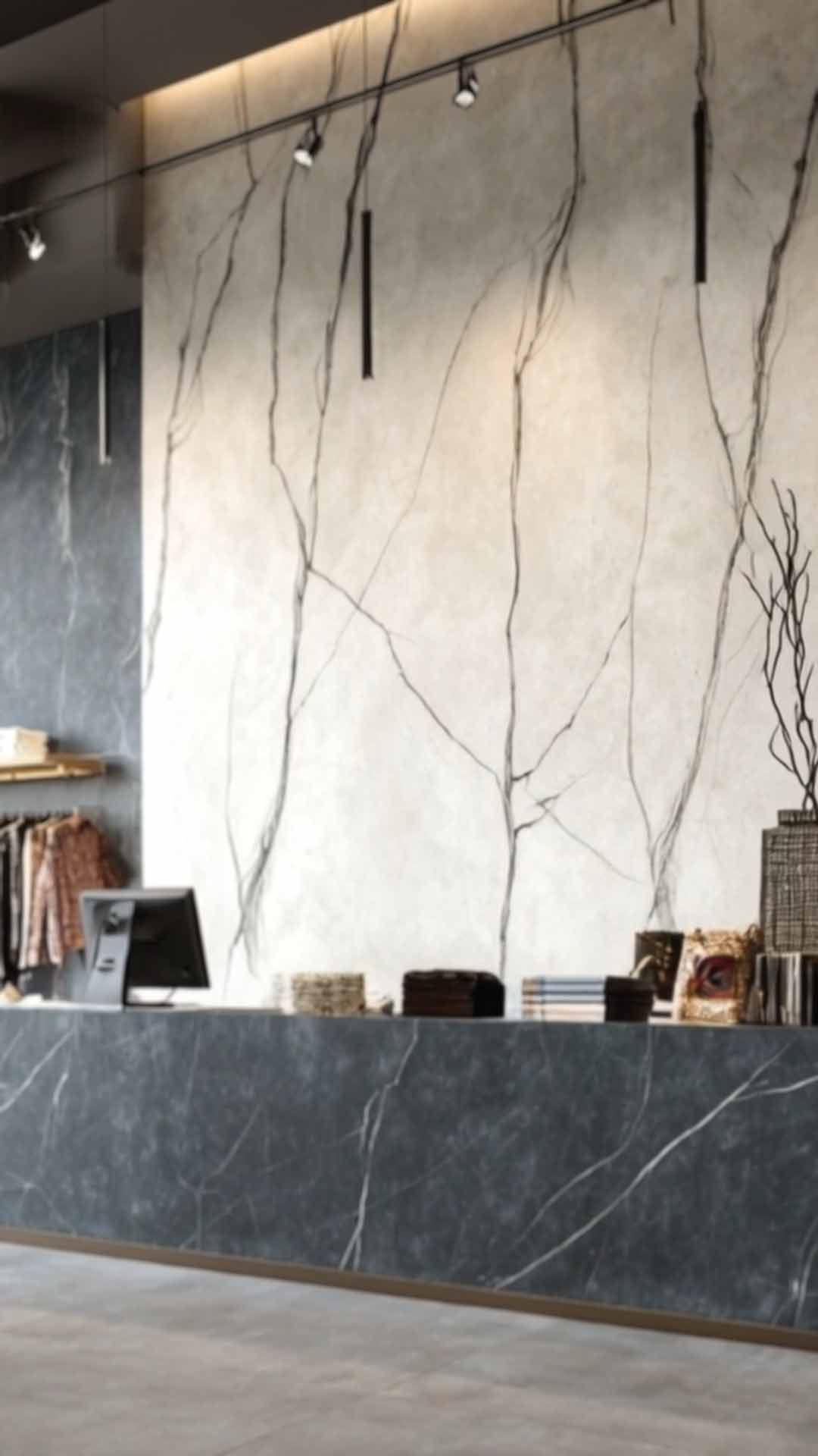 Hand-poured black and bronze metallic epoxy slab
