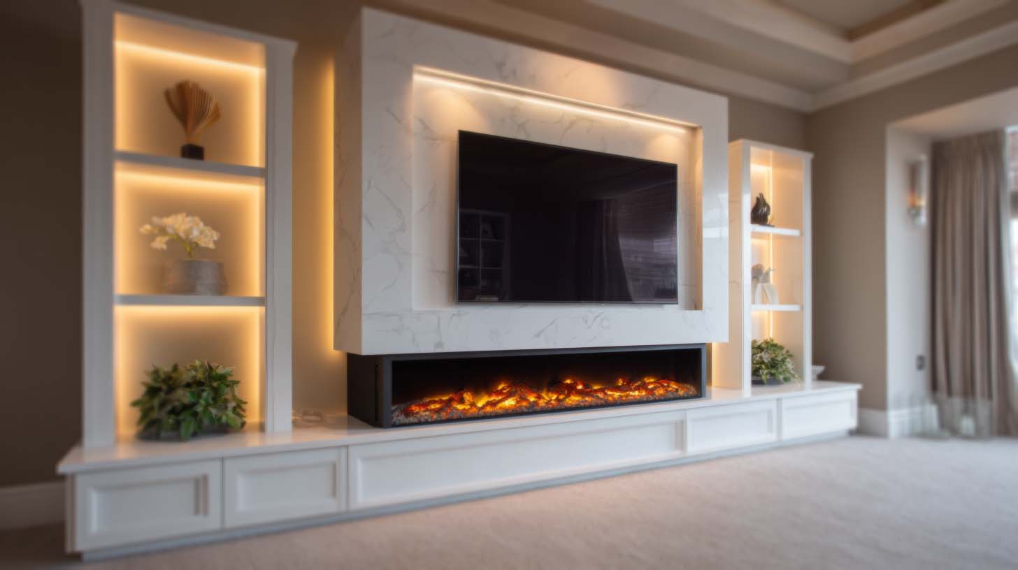 Marble media wall
