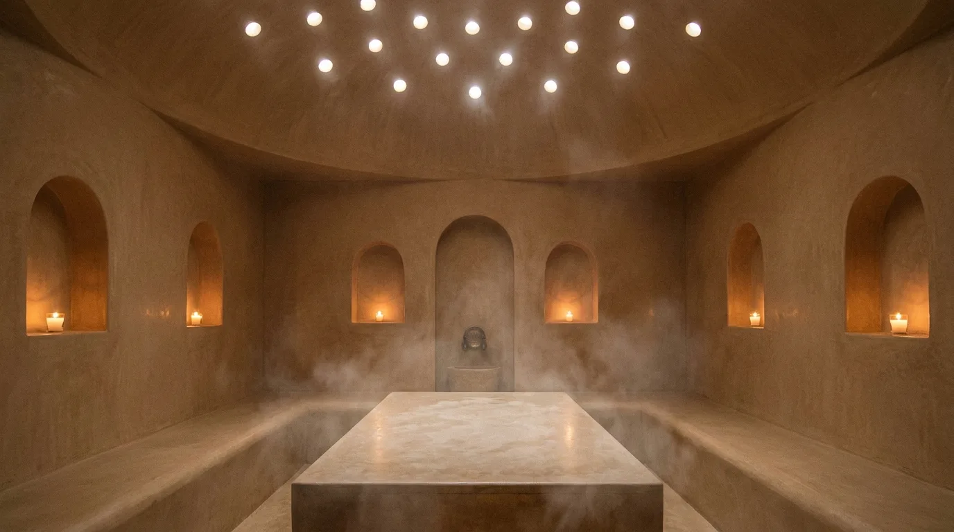 Private hammam in tadelakt